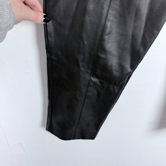 NWT City Chic Faux Leather Weekender Pant Ankle Black Plus Size 18 NEW - Picture 4 of 11